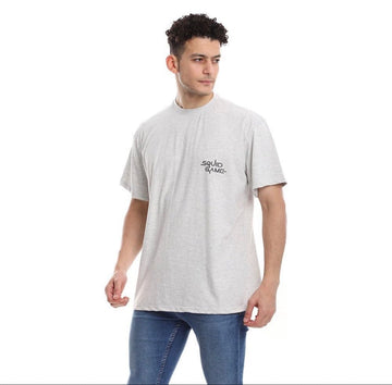 تيشيرت اوفر سايز رجالي رمادى فاتح من تولين آند آي جيه